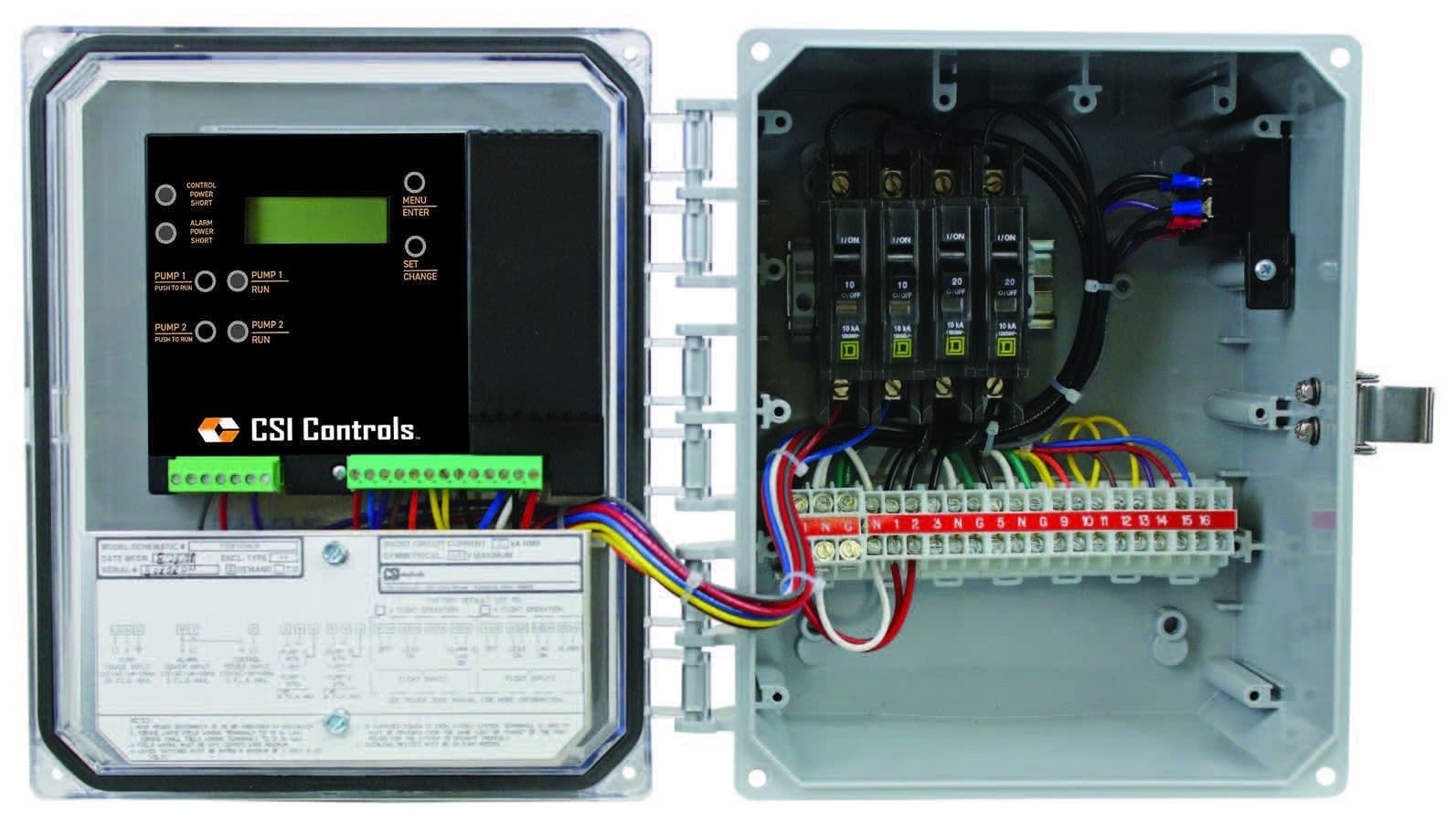 Power Zone™ Single Phase Duplex Control Panel